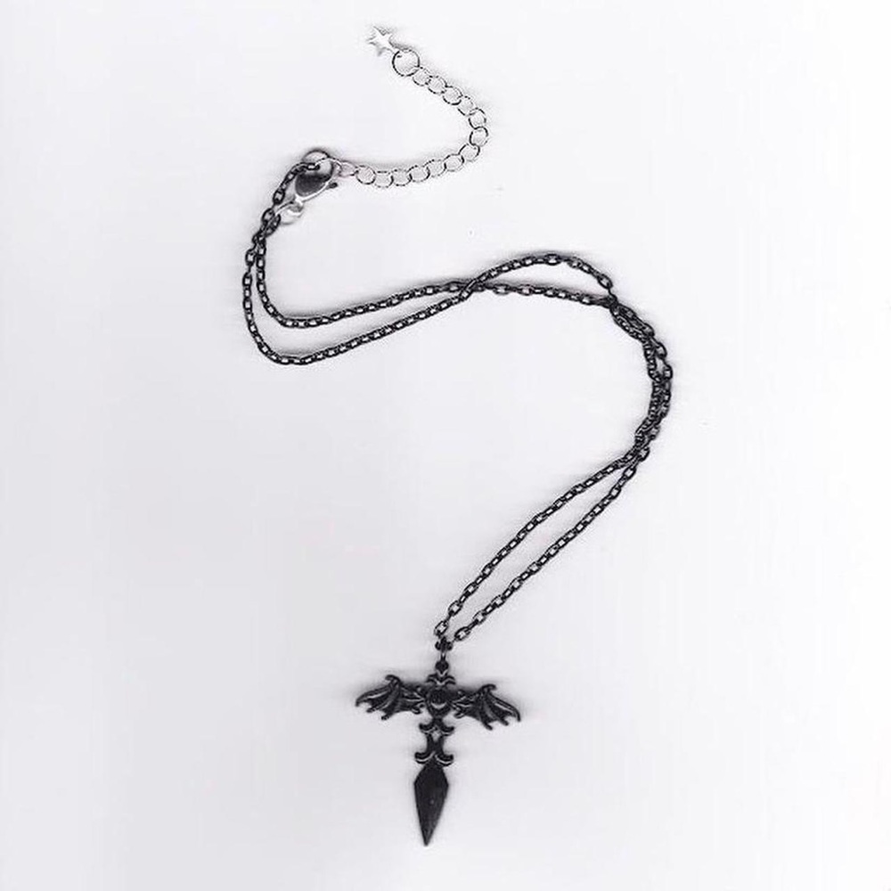 Black Dagger Necklace